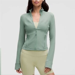 Lululemon Define Cropped Jacket Mint Green Zip-Up